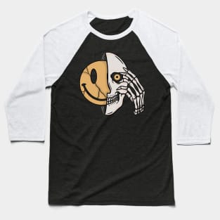 Smile and skull Baseball T-Shirt